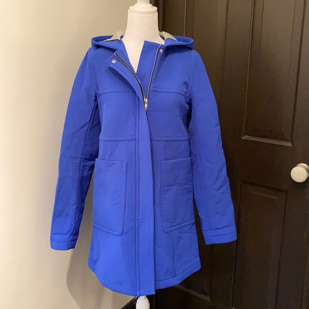 Topshop zip up overcoat
